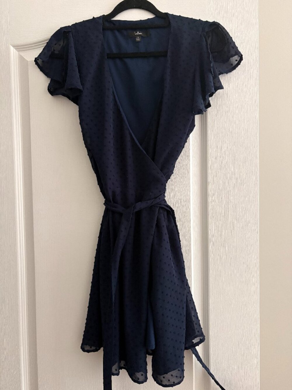 Lulus Midnight Navy Blue Wrap Dress Size Small